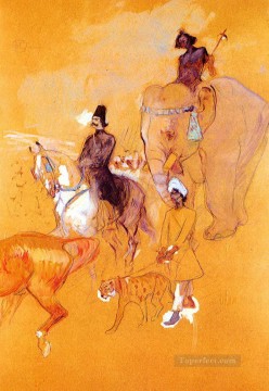 アンリ・ド・トゥールーズ・ロートレック Painting - ラジャの行列 1895年 トゥールーズ ロートレック アンリ・ド